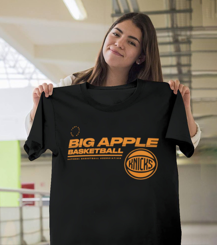 Big Apple Basketball New York Knicks National Basketball Association T-Shirt