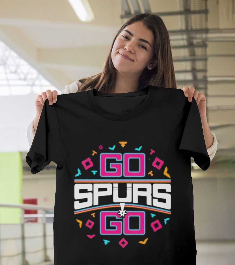 Go Spurs Go San Antonio Spurs NBA Team Spirit Celebration T-Shirt