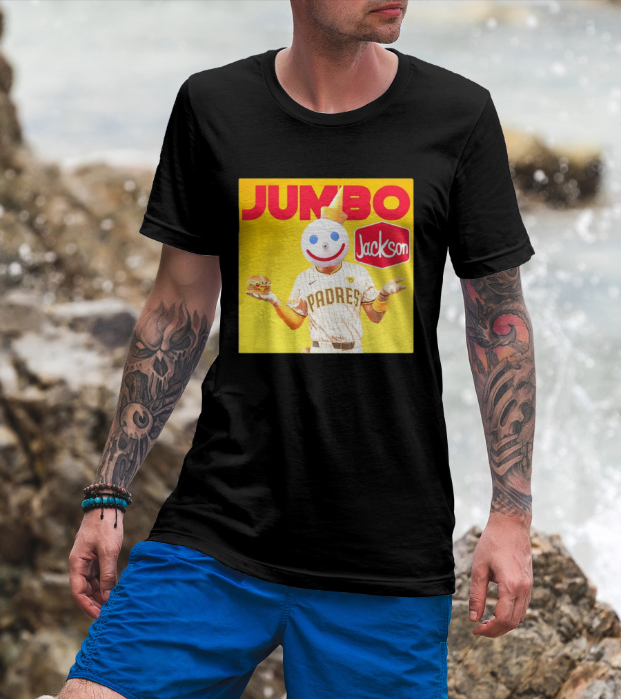 San Diego Padres MLB Jumbo Jack Jackson Collaboration T-Shirt