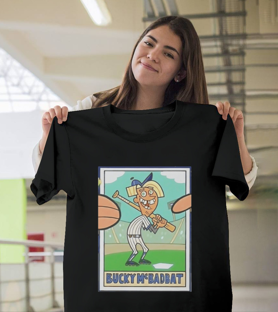 Bucky McBadbat Baseball Card The Fairly OddParents Trading Cards T-Shirt