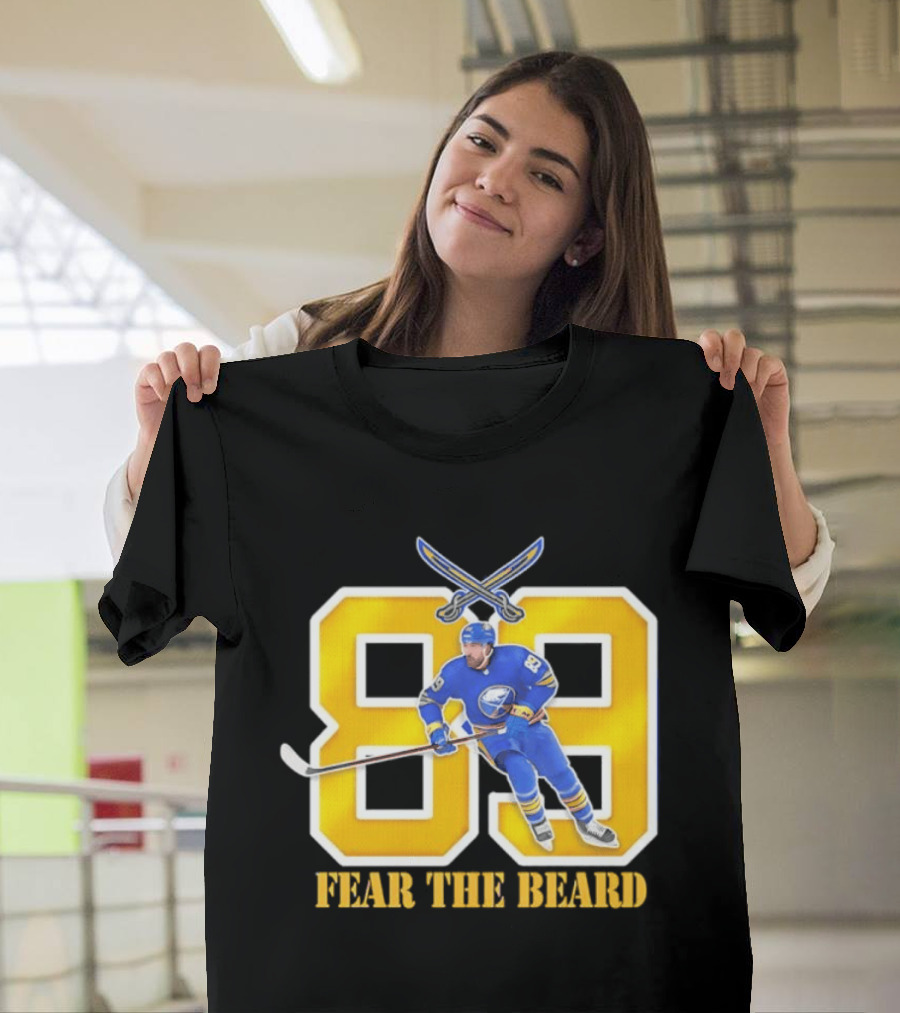 Buffalo Sabres Alex Tuch 89 Fear The Beard Hockey Player Fan Gear T-Shirt