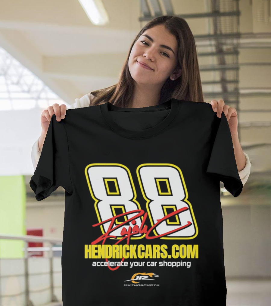 Dale Jr 88 Signature HendrickCarsCom JRM Motorsports NASCAR Accelerate Your Car Shopping T-Shirt