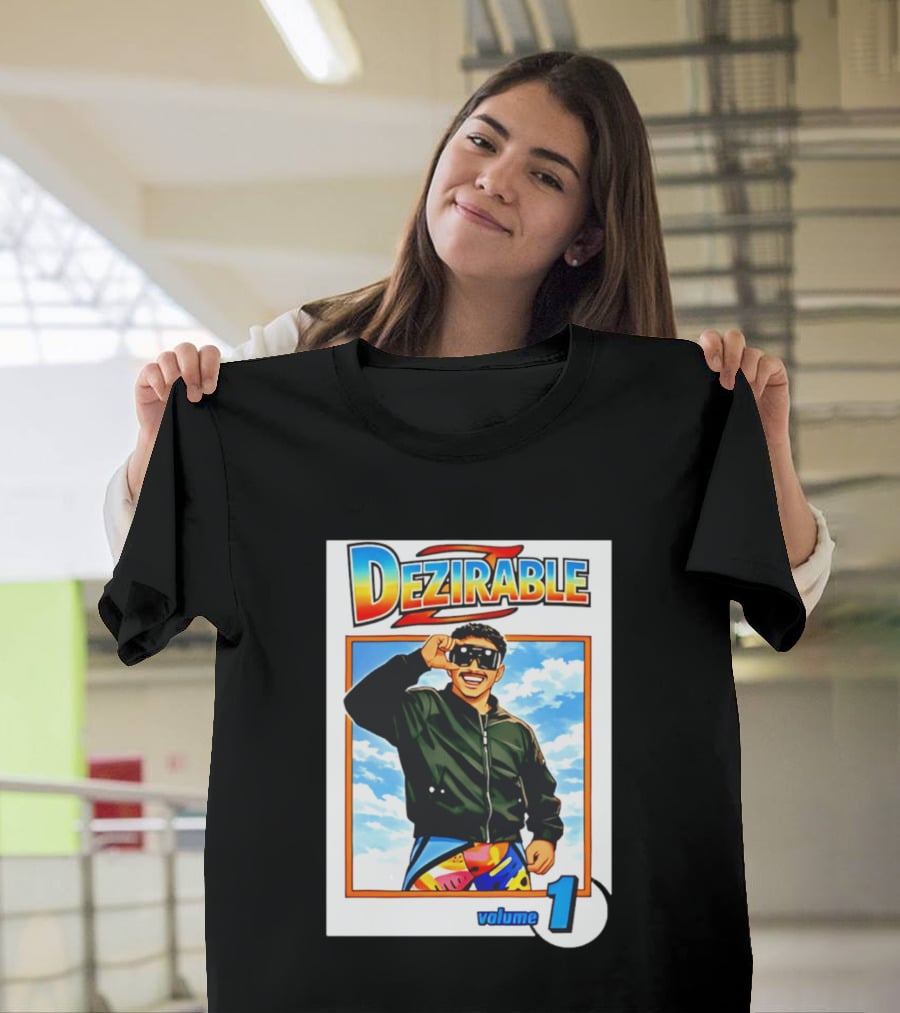 Dezirable Volume 1 Manga Cover Retro Style Sunglasses Colorful T-Shirt