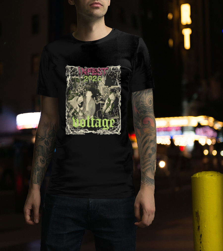 Infest 2026 Voltage From The Smoking Ruins Of Civilization T-Shirt
