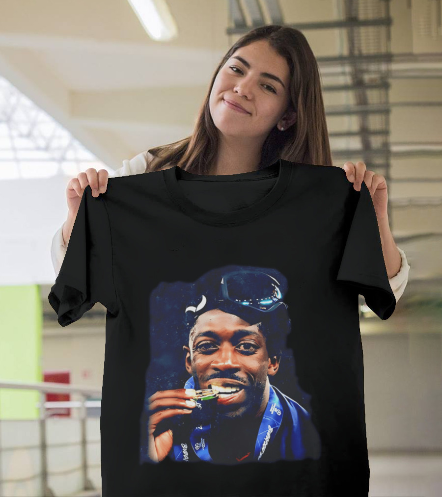Paris Saint Germain Ousmane Dembele Biting Medal Celebration T-Shirt