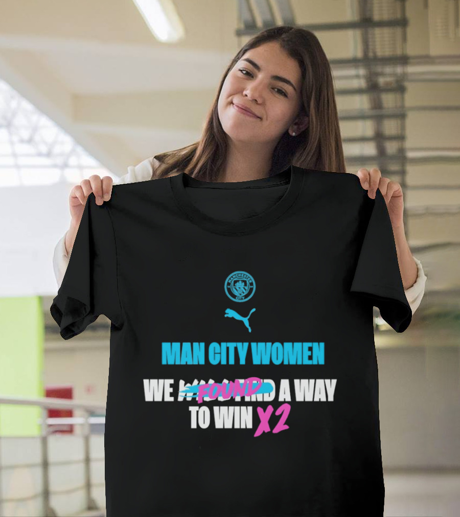 Man City Women We Found A Way To Win X2 Puma T-Shirt