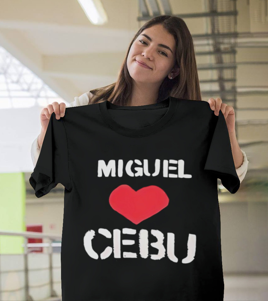 Miguel Loves Cebu Heart Souvenir Travel Destination T-Shirt
