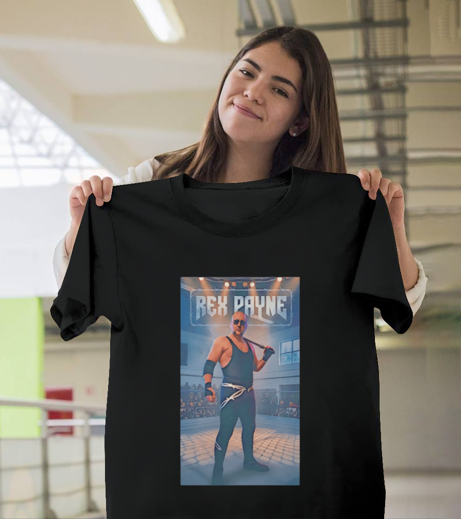 Rex Payne MMA Fighter In Arena With Intense Spotlight And Audience T-Shirt