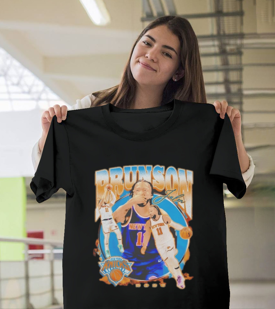 New York Knicks Jalen Brunson 2026 Basketball Player NBA Sports Memorabilia T-Shirt