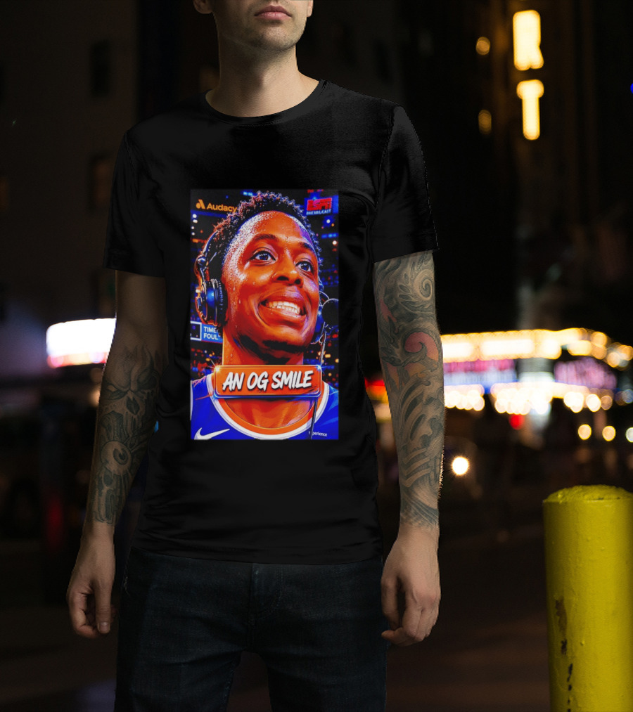 OG Anunoby New York Knicks An OG Smile ESPN NBA Broadcast Experience T-Shirt