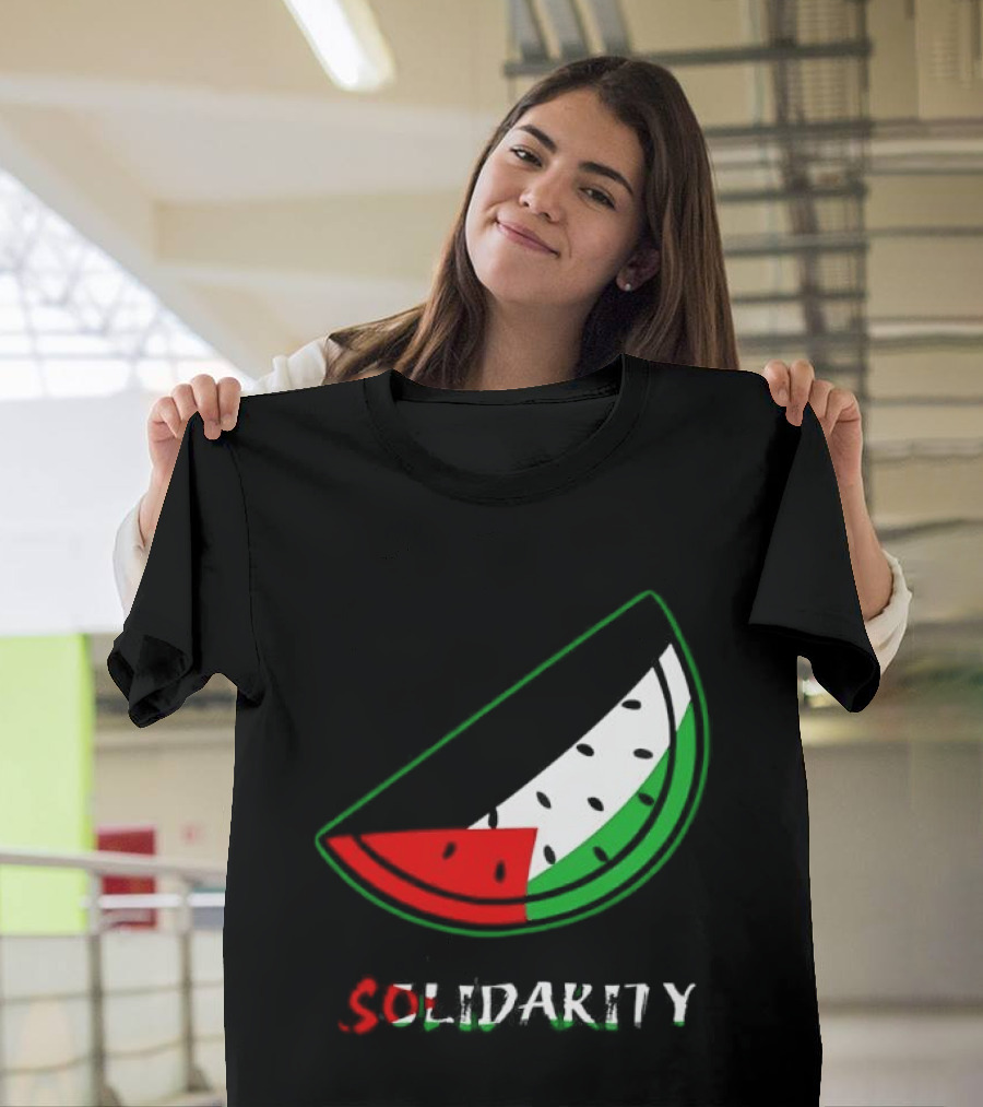 Solidarity Watermelon Palestinian Flag T-Shirt
