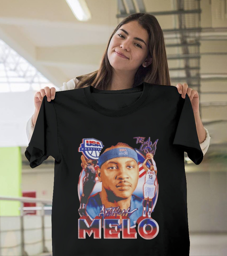 USA Basketball Team Anthony Melo Carmelo Anthony Player Team USA T-Shirt