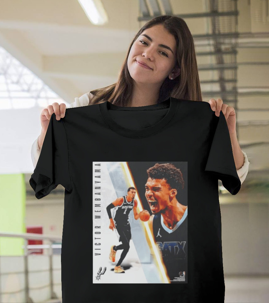 Victor Wembanyama San Antonio Spurs SATX Radiance Collage T-Shirt