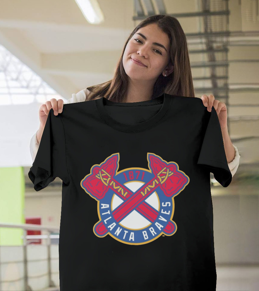 Atlanta Braves MLB 1871 Cross Tomahawk T-Shirt