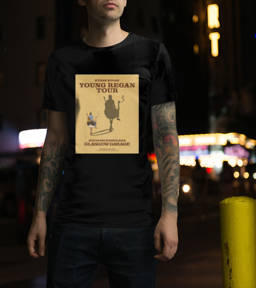 Ethan Regan Young Regan Tour December 2026 Glasgow Garage T-Shirt