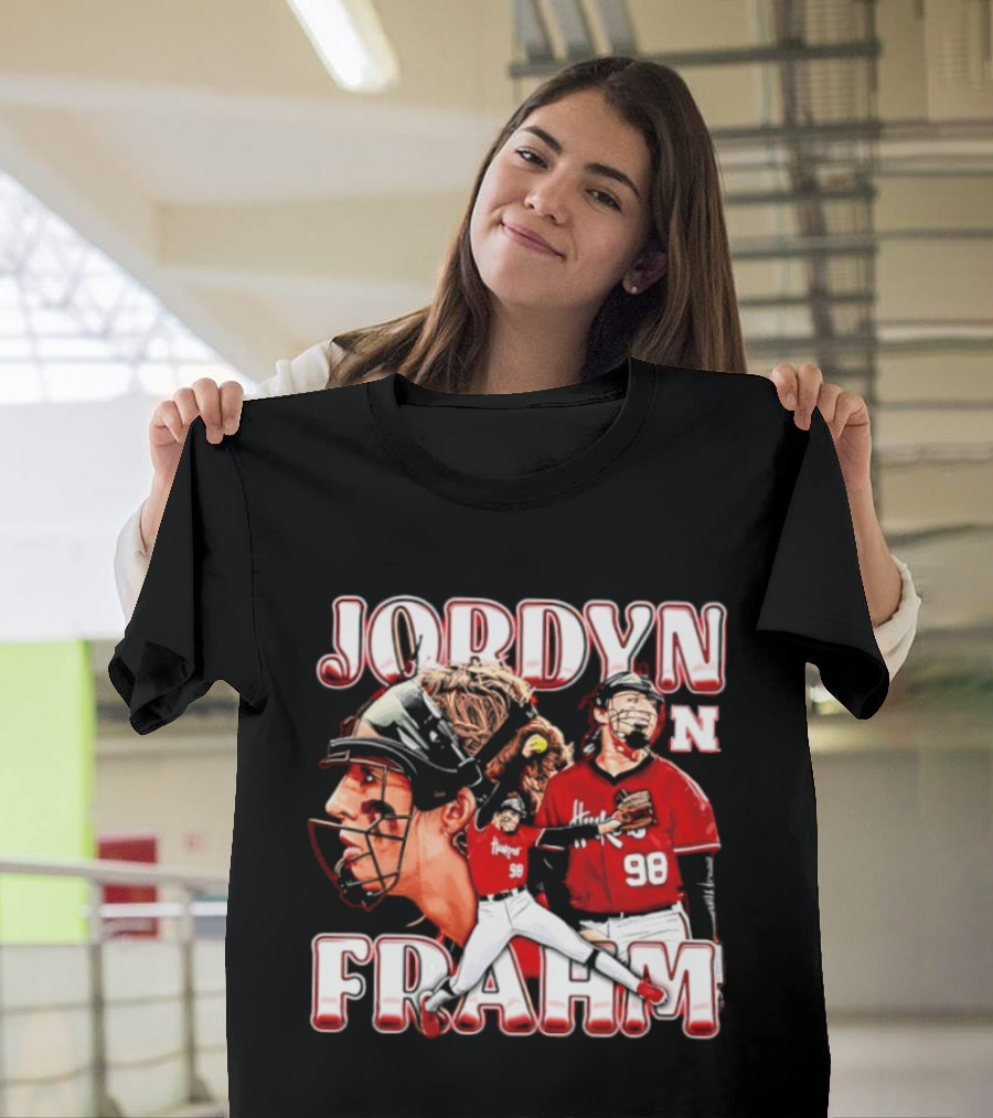 Jordyn Frahm Nebraska Softball NCAA Collage 98 T-Shirt