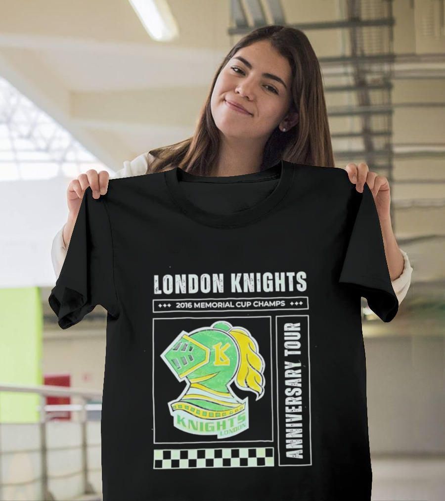 London Knights 2016 Memorial Cup Champs Anniversary Tour T-Shirt