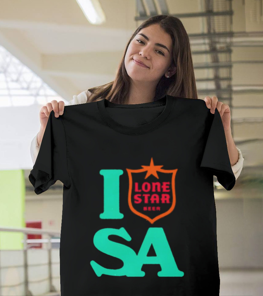 Lone Star Beer I Love San Antonio USA Texas T-Shirt
