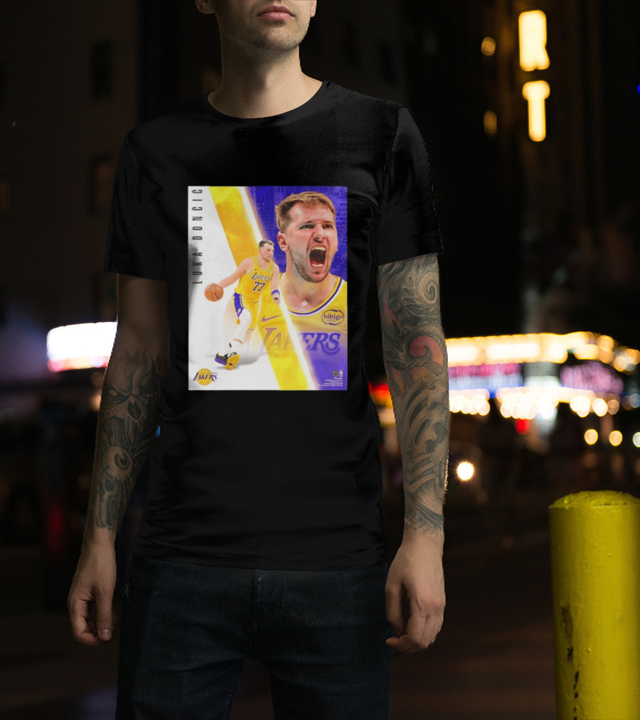 Luka Doncic 77 Los Angeles Lakers Basketball Energetic T-Shirt