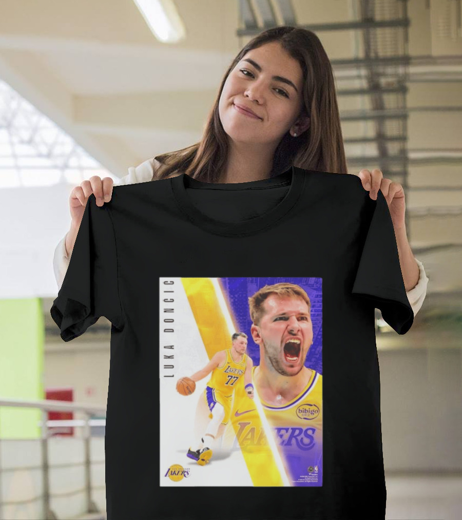 Luka Doncic 77 Los Angeles Lakers Basketball Energetic T-Shirt