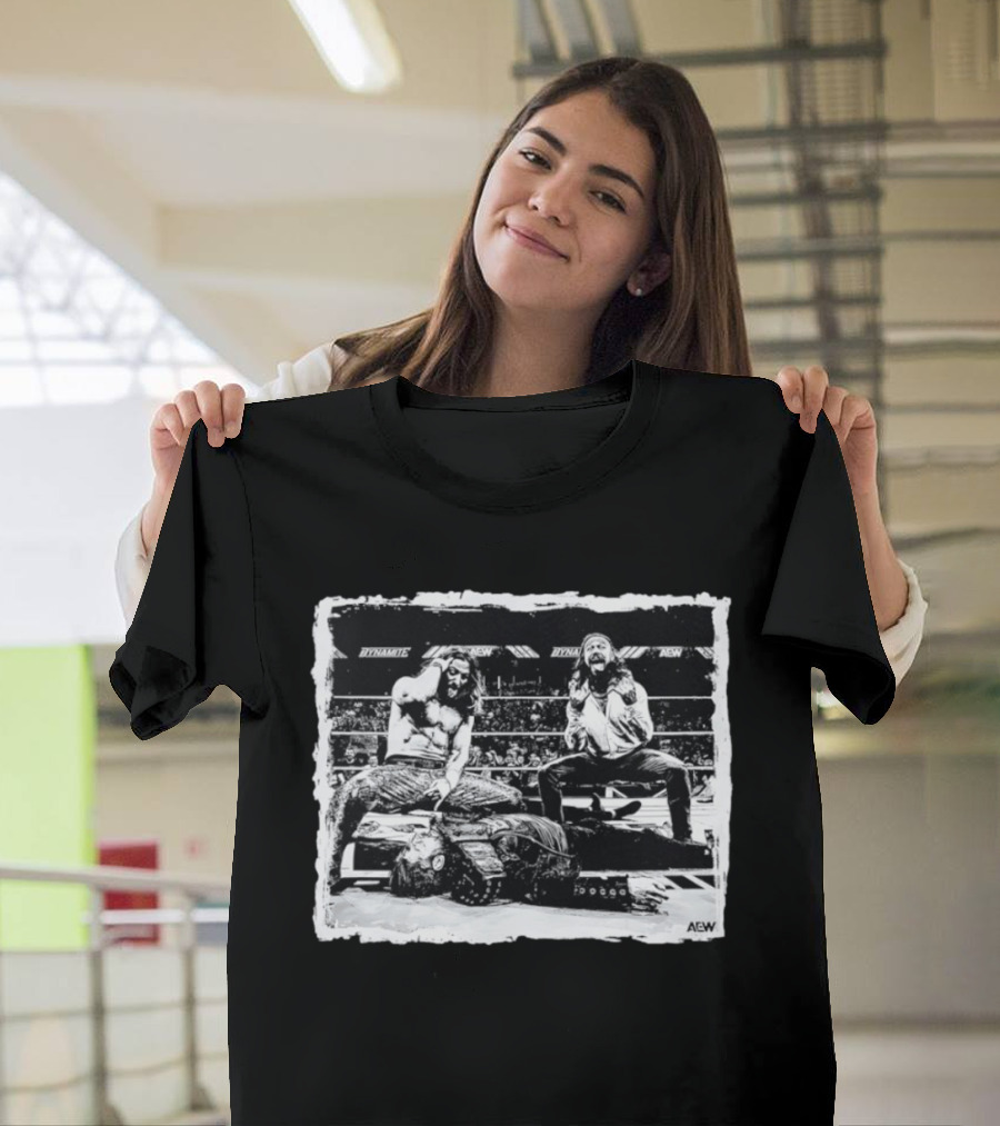 Matt Jackson Nick Jackson Kenny Omega AEW Dynamite Wrestling Moment T-Shirt