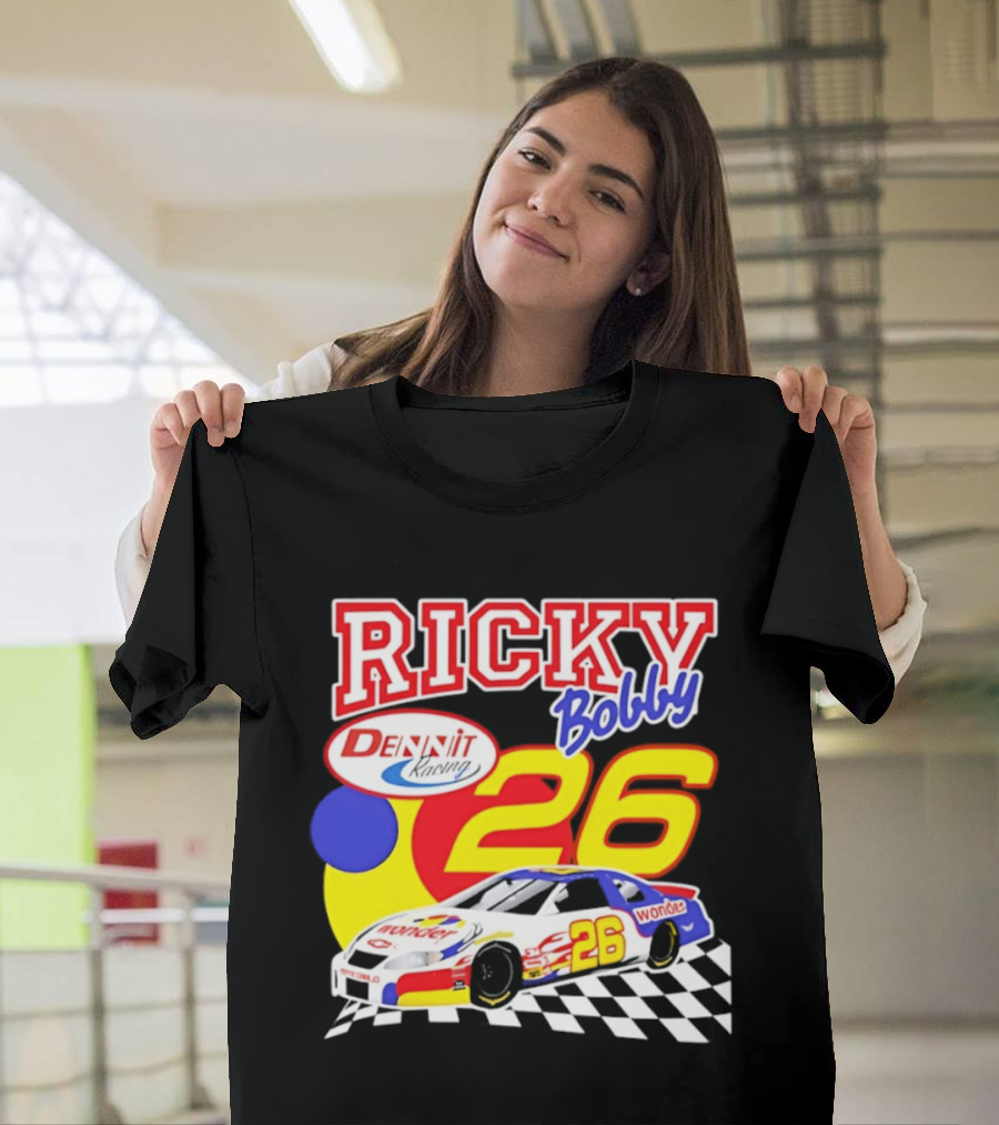 Ricky Bobby Dennit Racing 26 Wonder Talladega Nights Car T-Shirt