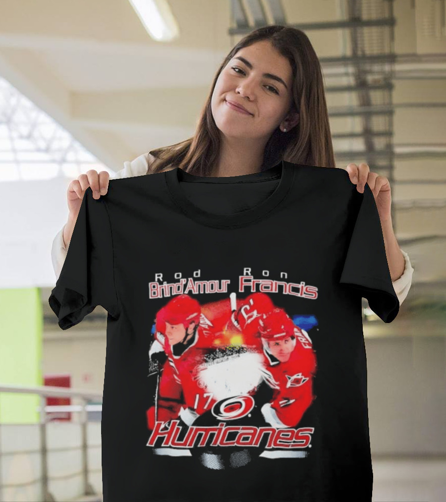 Rod Brind'Amour Ron Francis 17 Carolina Hurricanes 1990s T-Shirt