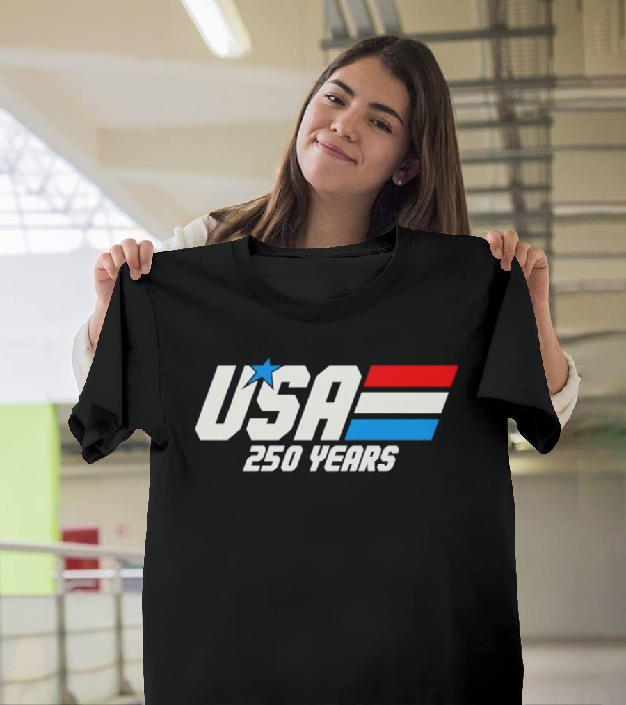 USA 250 Years Racing Star Iconic Red White Blue T-Shirt