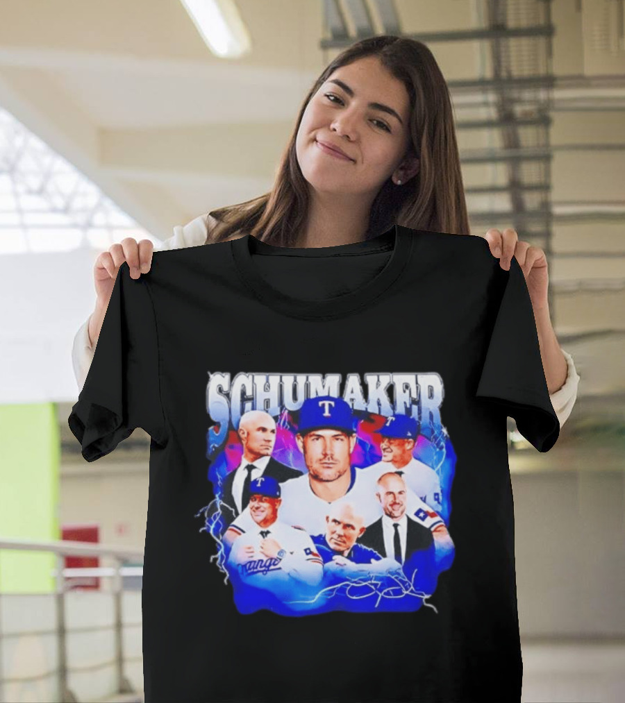 Skip Schumaker Texas Baseball Collage T-Shirt