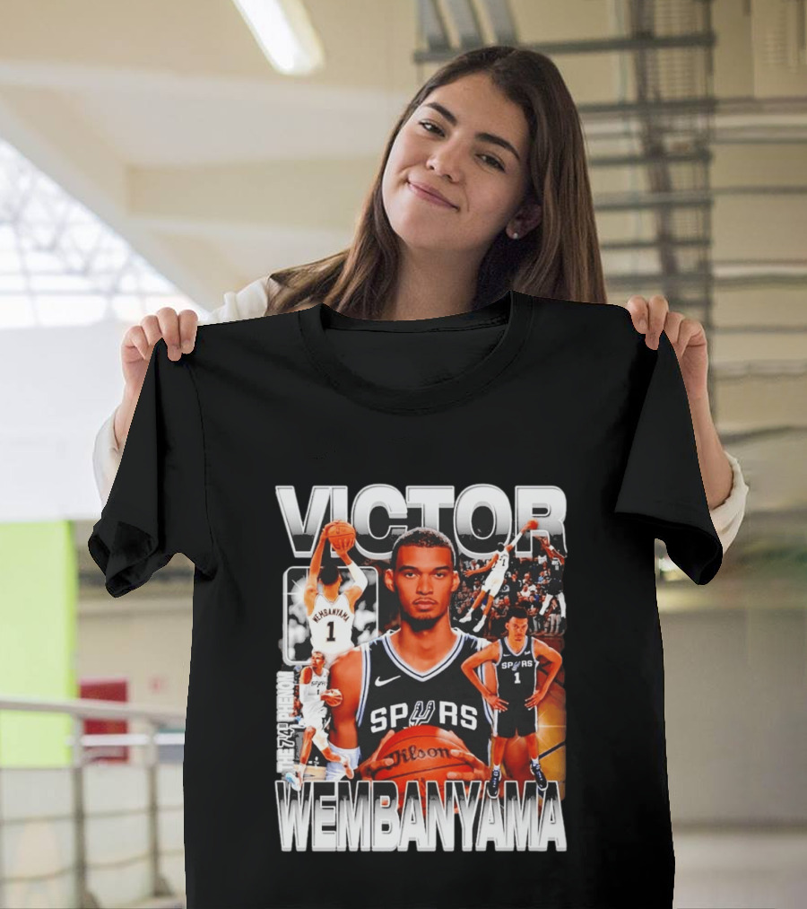 Victor Wembanyama Spurs Phenom Basketball Player T-Shirt