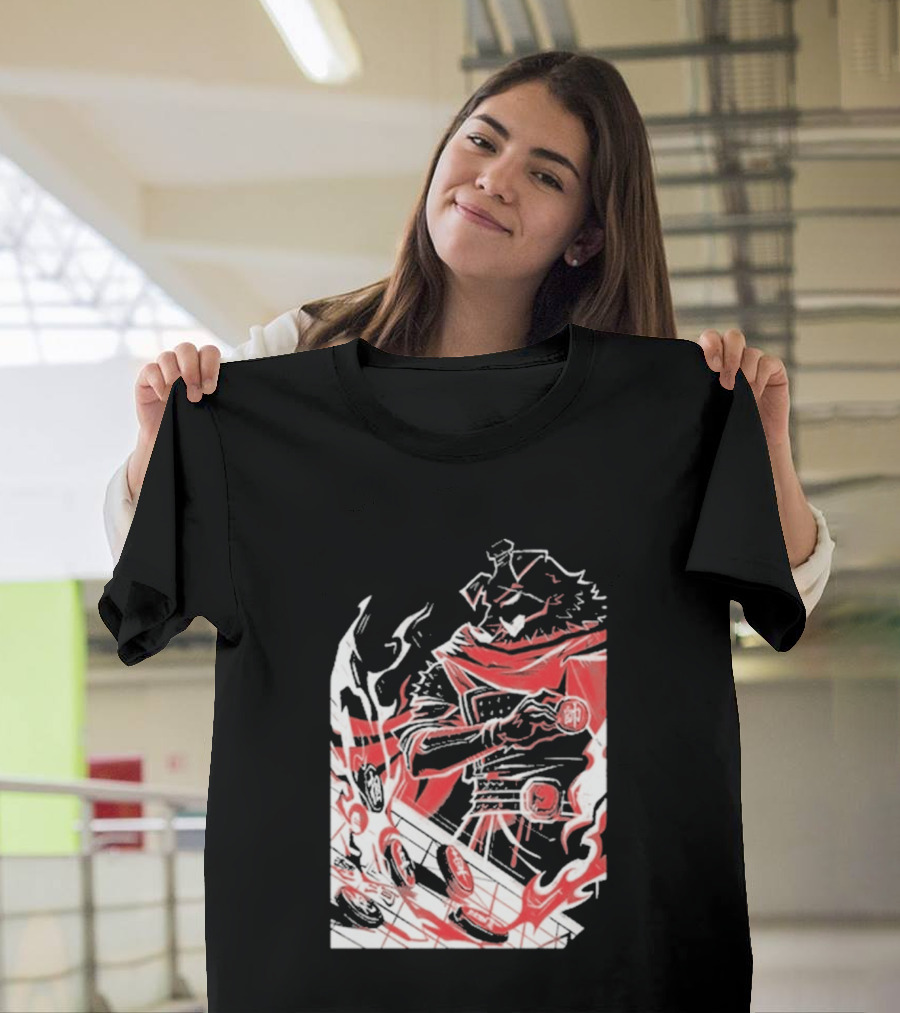 Technoblade Of War Gamer Tribute Epic Medieval Style Scarf And Flames T-Shirt