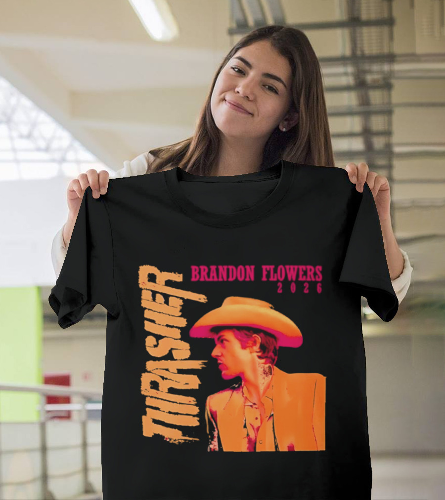 Brandon Flowers Thrasher 2026 Cowboy T-Shirt