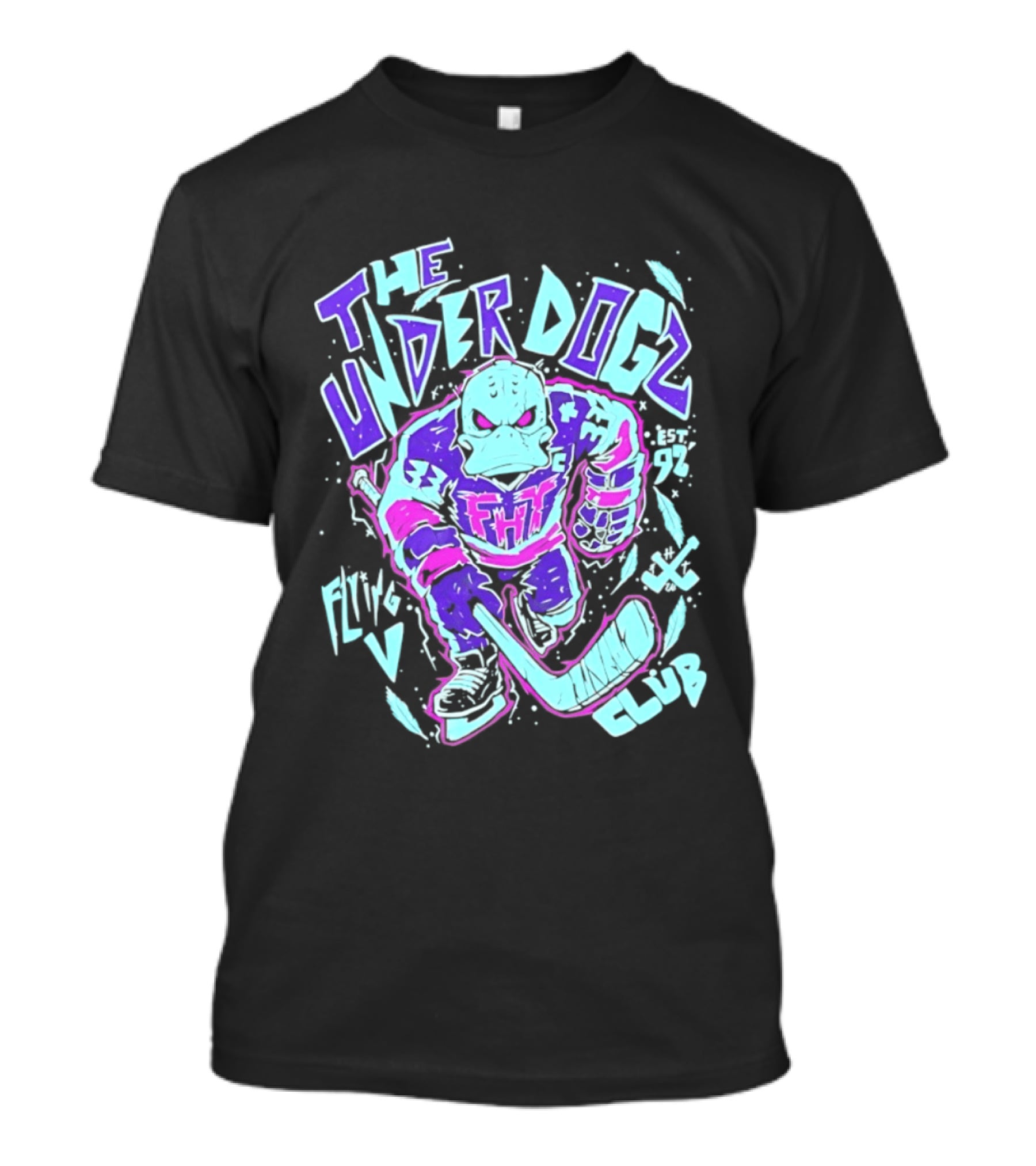 Anaheim Ducks The Underdogs FMH Flying House Club Hockey Player T-Shirt