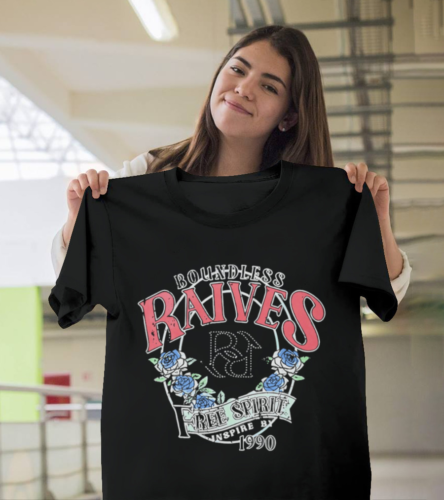 Boundless Raives Free Spirit Westie 1990 Flower Aesthetic Rose T-Shirt