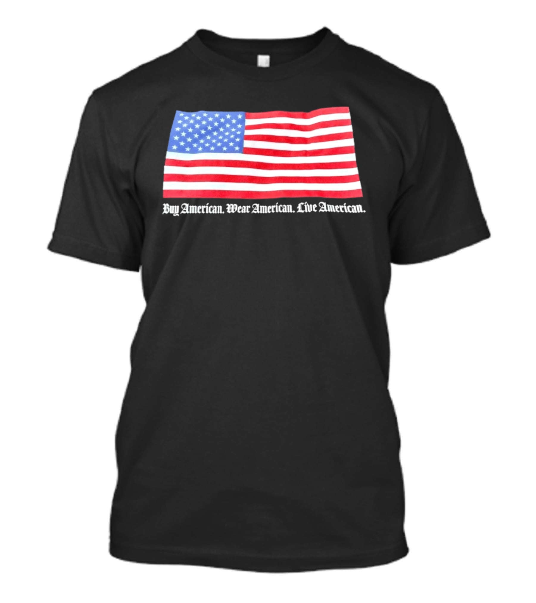 Buy American Wear American Live American Flag Stars And Stripes T-Shirt