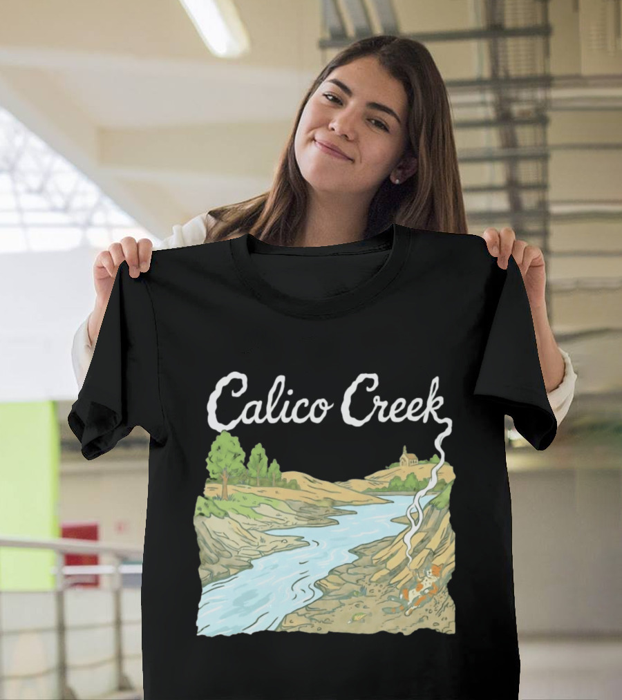Calico Creek Scenic River And Countryside Landscape T-Shirt
