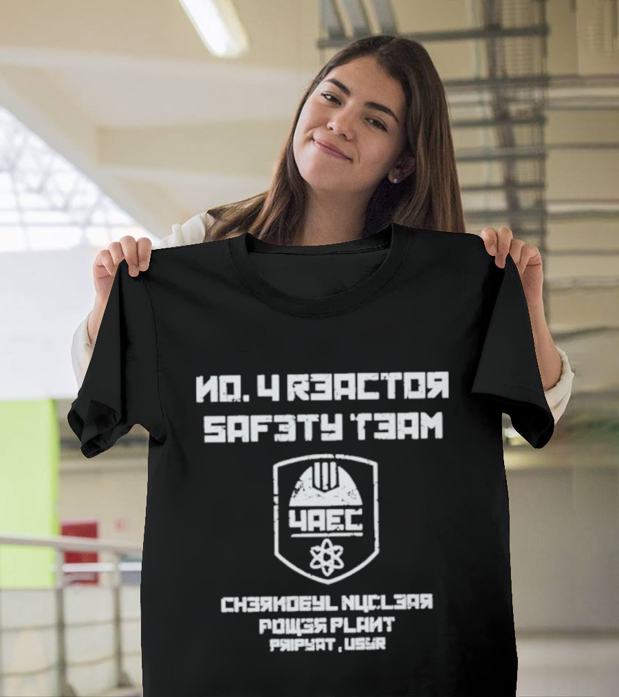 Chernobyl No. 4 Reactor Safety Team Pripyat USSR Nuclear Power Plant Mock T-Shirt