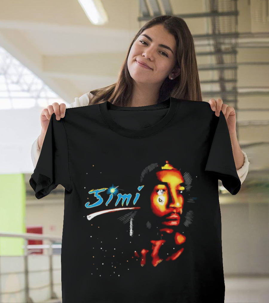 Jimi Hendrix Psychedelic Cosmic Stardust Simi T-Shirt