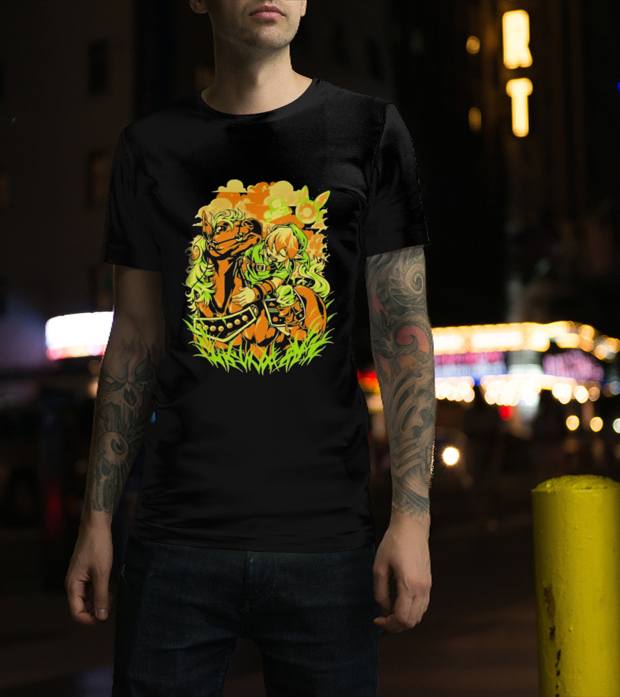 Legend Of Zelda Link And Epona Journey Through Hyrule Fields Adventure T-Shirt