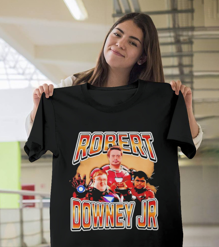 Robert Downey Jr Iron Man Mashup T-Shirt