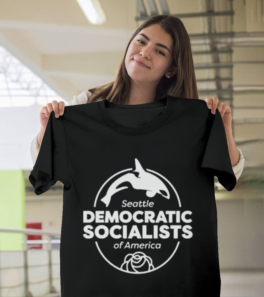 Seattle Democratic Socialists Of America Orca And Rose T-Shirt