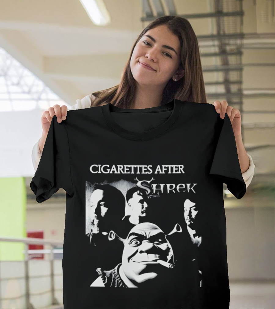 Cigarettes After Shrek Smoking Smutty Memories T-Shirt