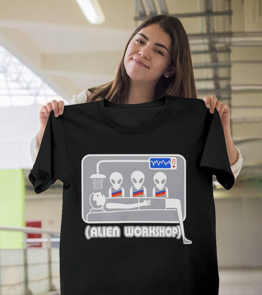 Victor Wembanyama Alien Workshop UFO Basketball Experiment T-Shirt