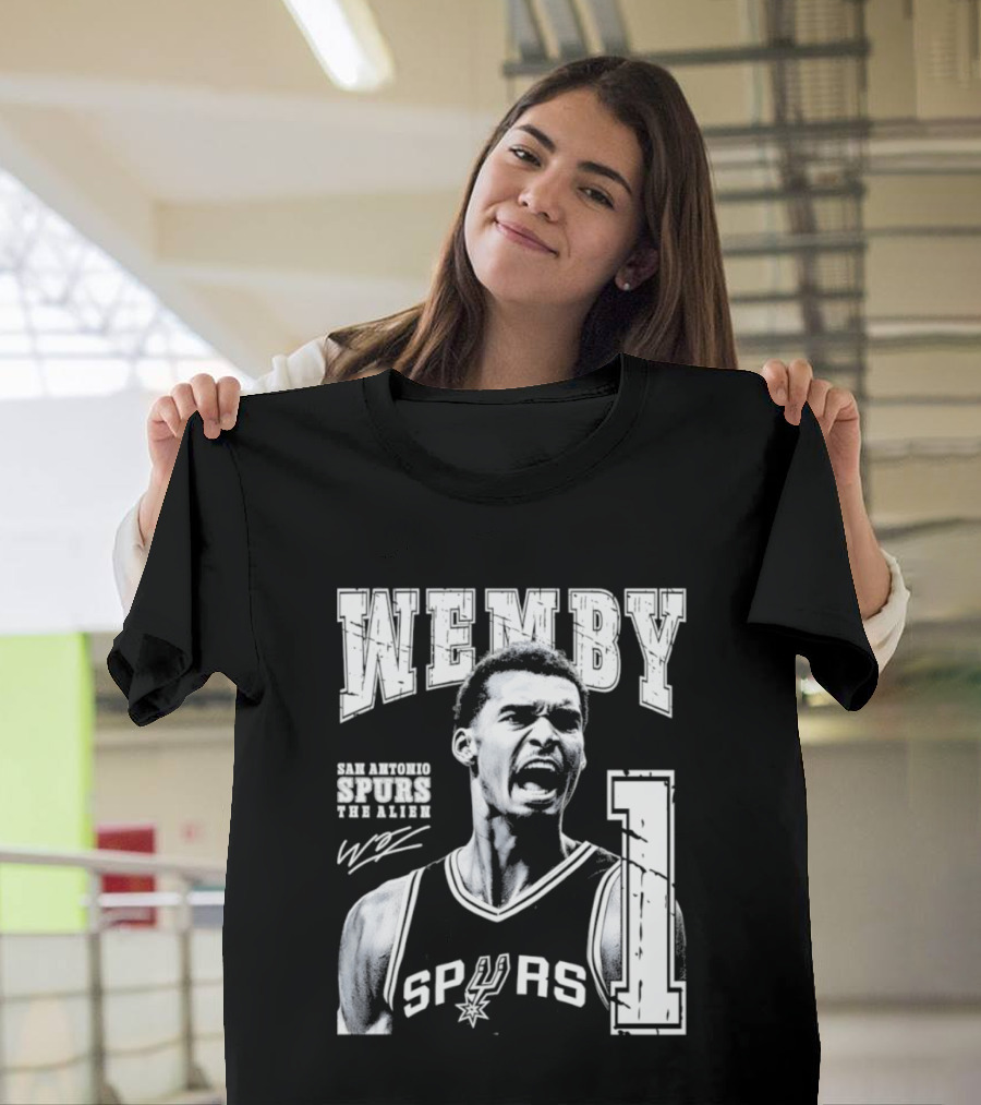 Wemby San Antonio Spurs The Alien 1 Victor Wembanyama Basketball T-Shirt