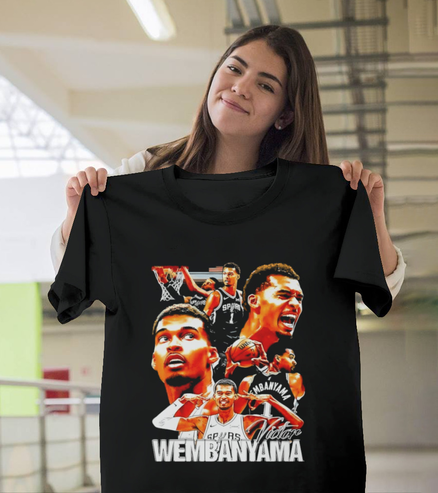 Victor Wembanyama Spurs Basketball Hero Collection T-Shirt