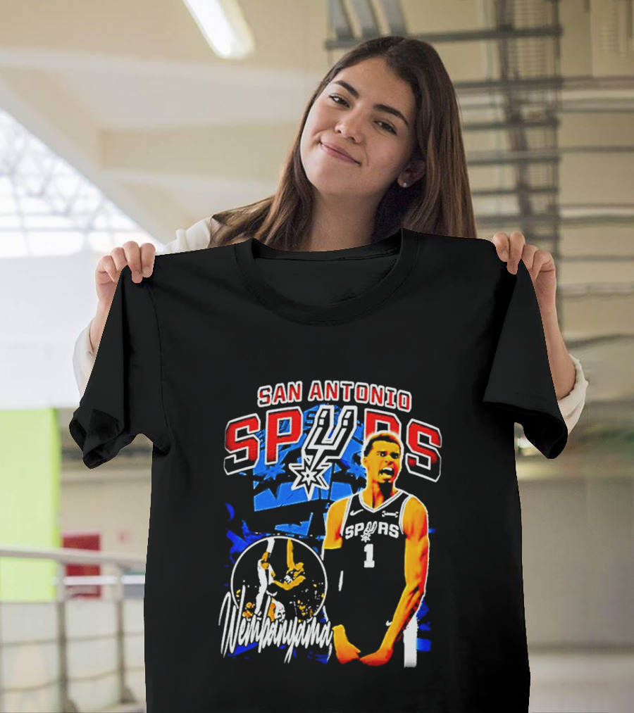 San Antonio Spurs Wembanyama Victor NBA Basketball Player T-Shirt