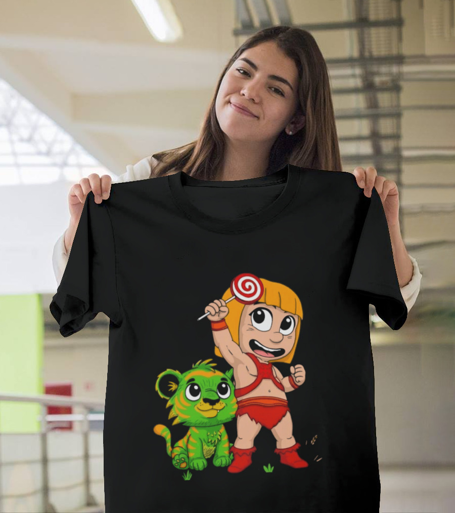 He Man And Battle Cat Masters Of Kindergarten Lollipop Adventure T-Shirt