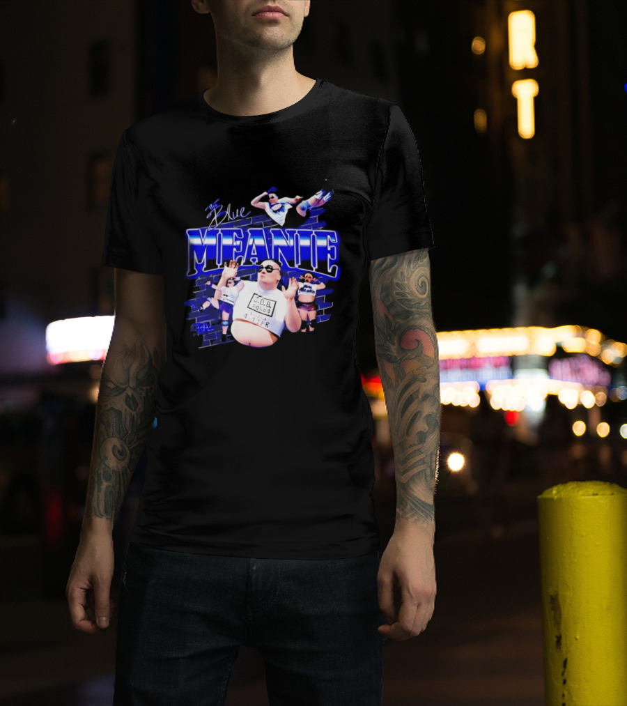 The Blue Meanie Brian Heffron Wrestling T-Shirt