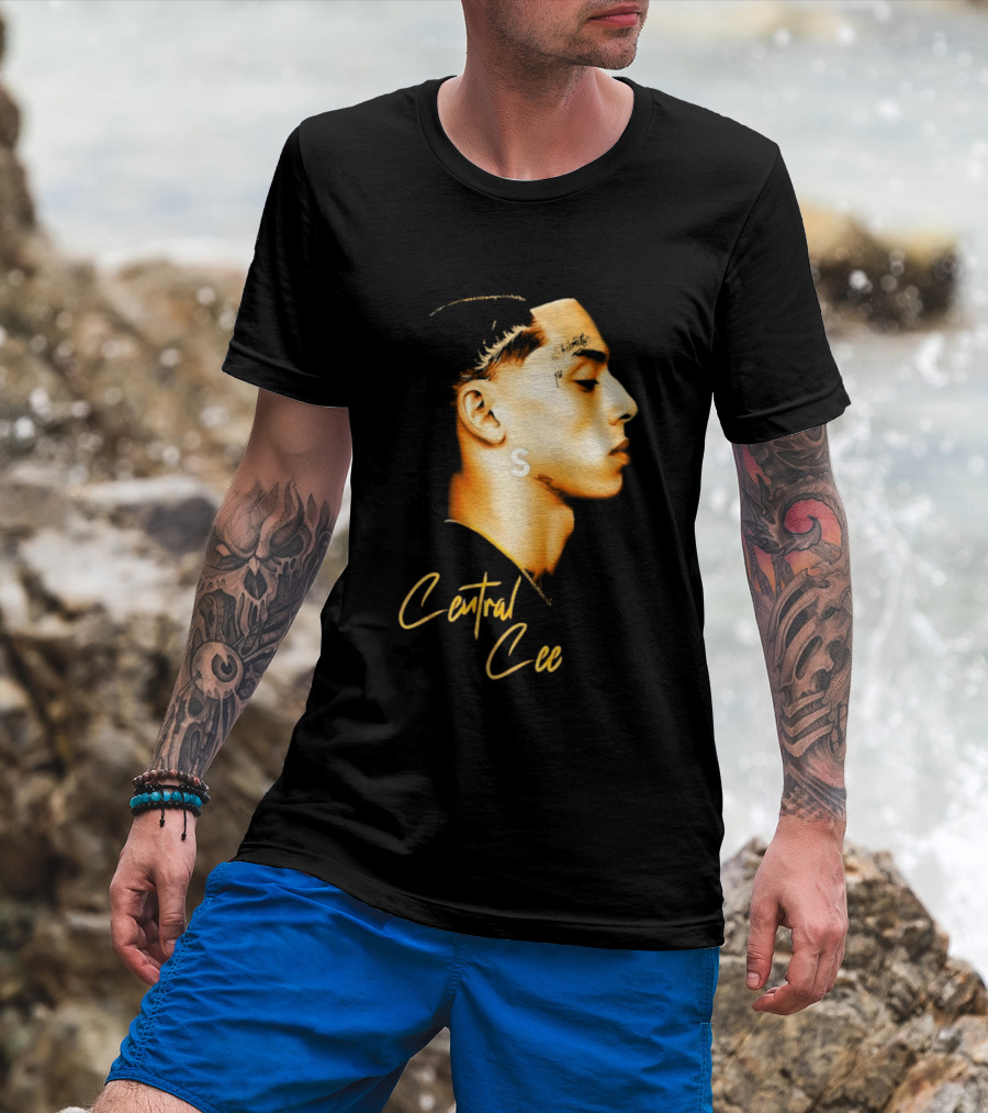 Central Cee Star UK Portrait Profile T-Shirt