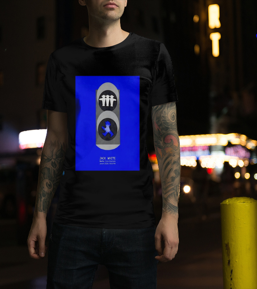 Jack White Berlin Columbiahalle June 4 2026 Ampelmann Traffic Light Icon Concert 8PM T-Shirt